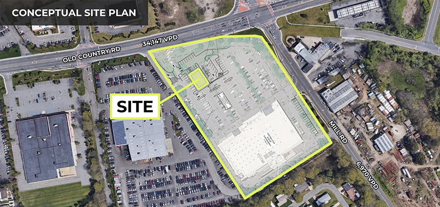 1615 Old Country Road, Riverhead, NY – build to suit, ground lease space